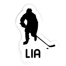 Sticker Lia Hockey Player Image