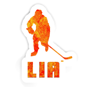 Eishockeyspieler Aufkleber Lia Image