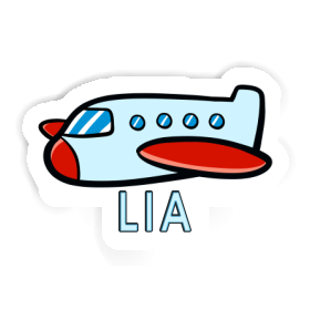 Sticker Lia Plane Image