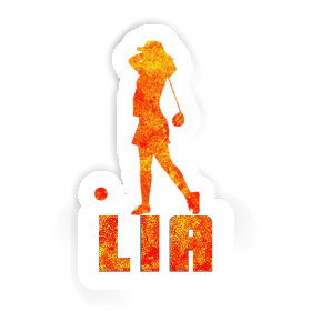 Lia Sticker Golfer Image