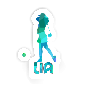 Lia Sticker Golfer Image