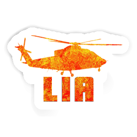 Sticker Lia Helicopter Image