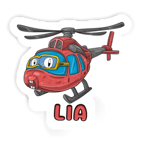 Lia Aufkleber Hubschrauber Image