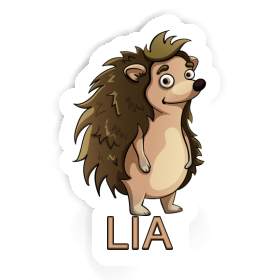 Standing Hedgehog Sticker Lia Image