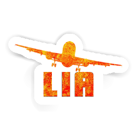 Lia Sticker Airplane Image