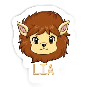 Lia Autocollant Tête de lion Image