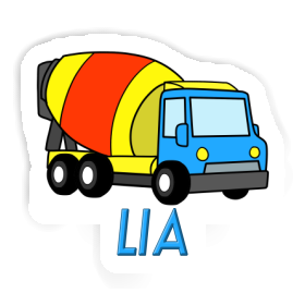 Sticker Lia Mixer Truck Image