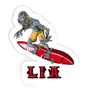 Lia Sticker Wave Rider Image