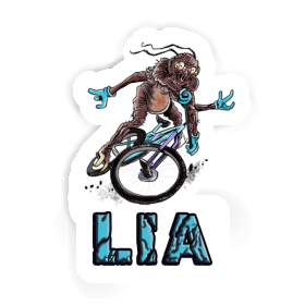 Aufkleber Mountainbiker Lia Image