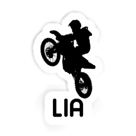 Lia Sticker Motocross Rider Image