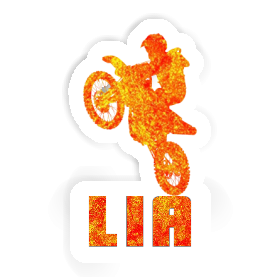 Aufkleber Lia Motocross-Fahrer Image