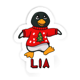 Lia Sticker Christmas Penguin Image