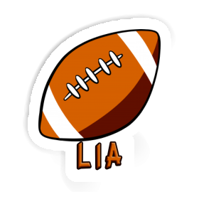 Rugby Ball Sticker Lia Image