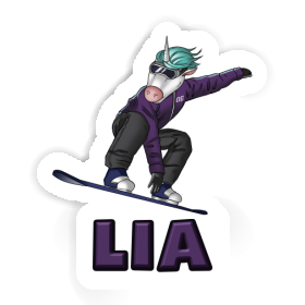 Snowboarder Sticker Lia Image