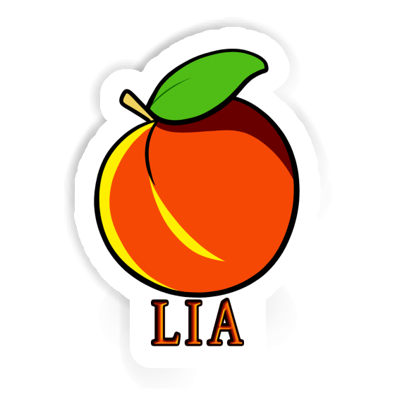 Lia Sticker Apricot Laptop Image