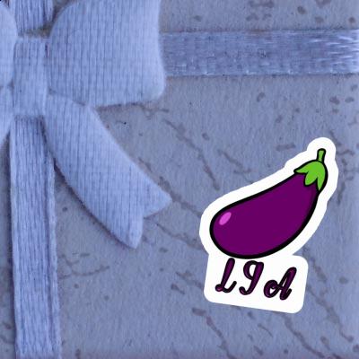 Sticker Lia Aubergine Gift package Image