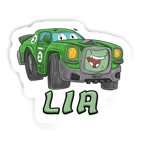 Race car Sticker Lia Laptop Image