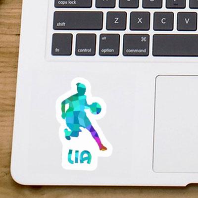 Lia Autocollant Joueuse de basket-ball Notebook Image