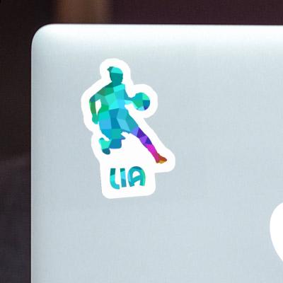 Sticker Basketball Player Lia Laptop Image