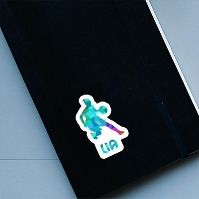 Sticker Basketball Player Lia Laptop Image