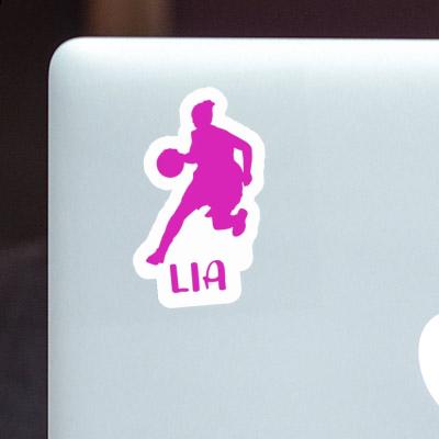 Lia Sticker Basketball Player Notebook Image