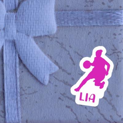 Lia Sticker Basketball Player Notebook Image