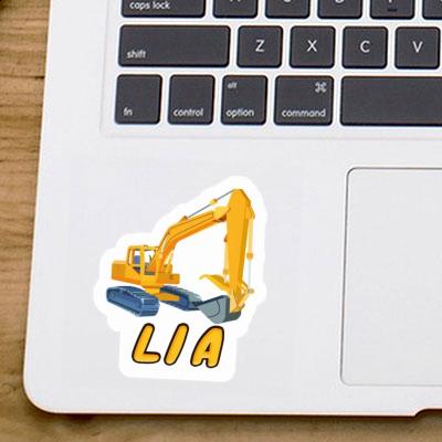 Lia Sticker Excavator Notebook Image