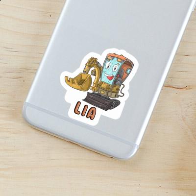 Sticker Lia Little Excavator Notebook Image