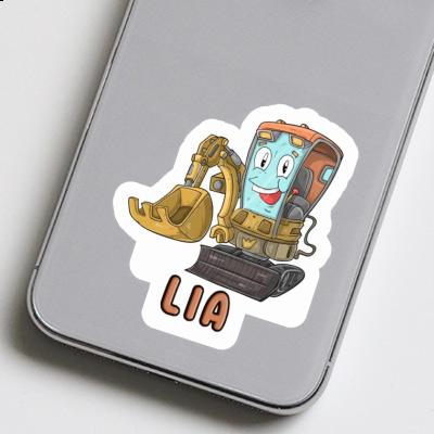 Sticker Lia Little Excavator Laptop Image