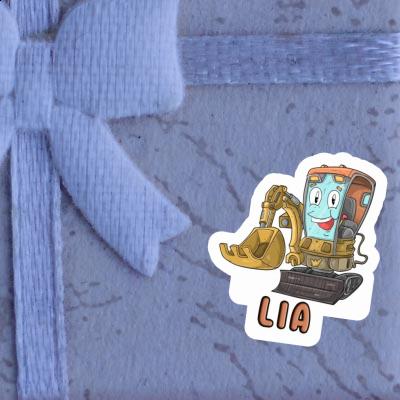 Sticker Lia Little Excavator Notebook Image