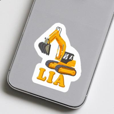 Excavator Sticker Lia Notebook Image