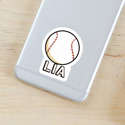 Lia Sticker Baseball Ball Notebook Image