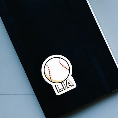 Lia Sticker Baseball Ball Notebook Image