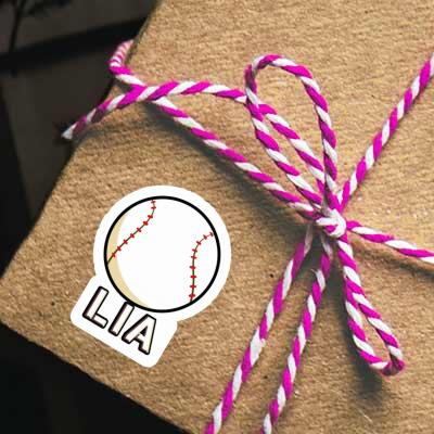 Baseball Sticker Lia Laptop Image