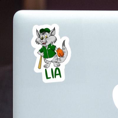 Lia Sticker Baseball Cat Notebook Image