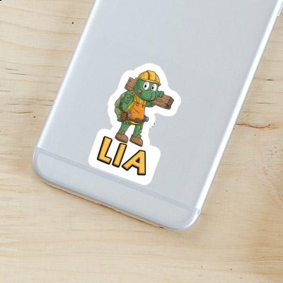 Lia Sticker Bauarbeiter Laptop Image