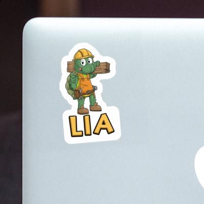 Sticker Construction worker Lia Notebook Image