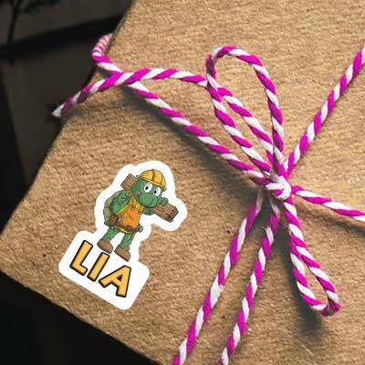 Sticker Construction worker Lia Notebook Image