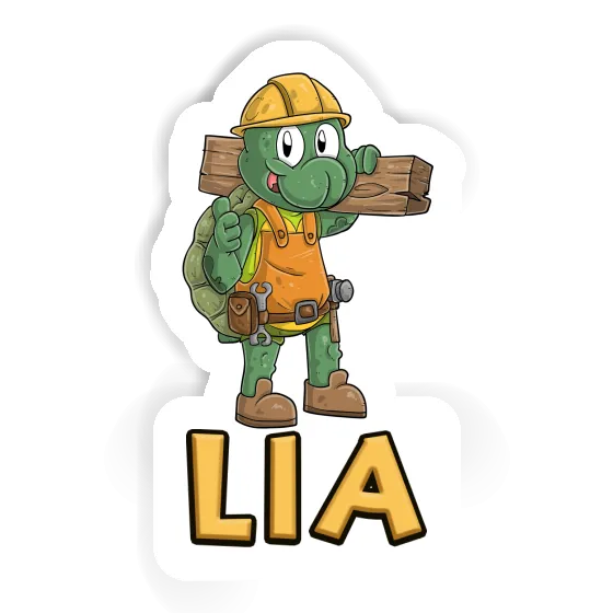 Sticker Construction worker Lia Notebook Image