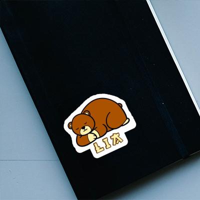 Lia Sticker Bear Notebook Image