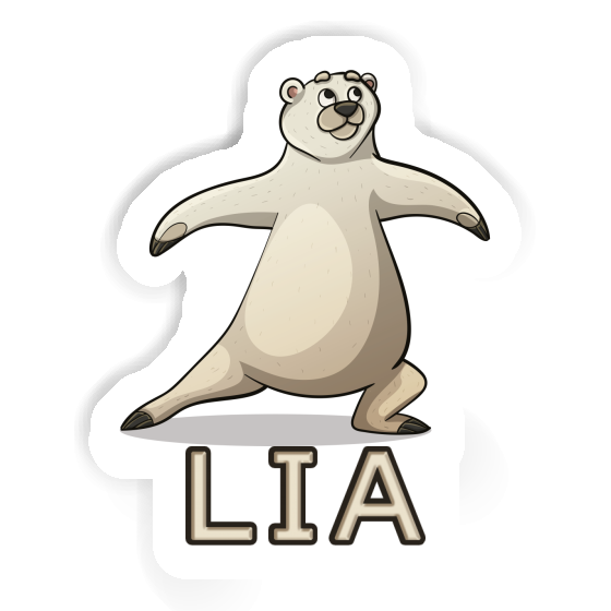 Lia Sticker Yoga-Bär Notebook Image