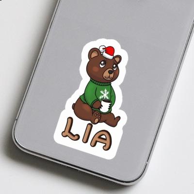 Sticker Christmas Bear Lia Laptop Image