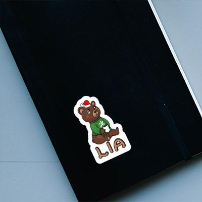 Sticker Christmas Bear Lia Gift package Image