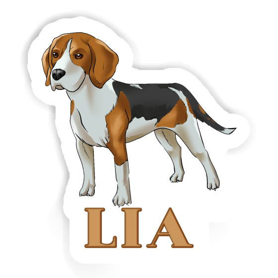 Autocollant Beagle Lia Gift package Image