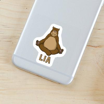 Sticker Lia Yoga Bear Laptop Image