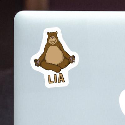 Sticker Lia Yoga Bear Image