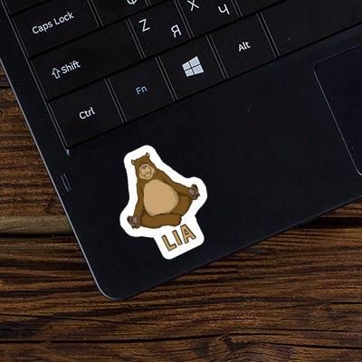 Sticker Lia Yoga Bear Laptop Image