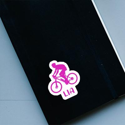 Biker Sticker Lia Laptop Image