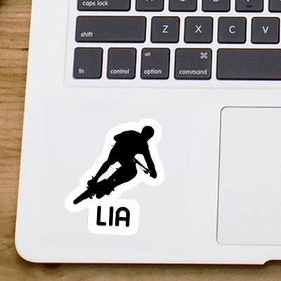 Biker Sticker Lia Laptop Image