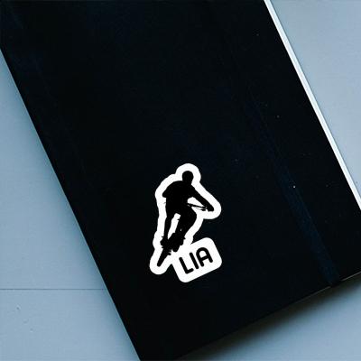 Biker Sticker Lia Laptop Image